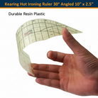 Carmon's Quilt Shop Kearing heat-resistant flexible 30-degree angled ironing ruler for quilting and sewing
