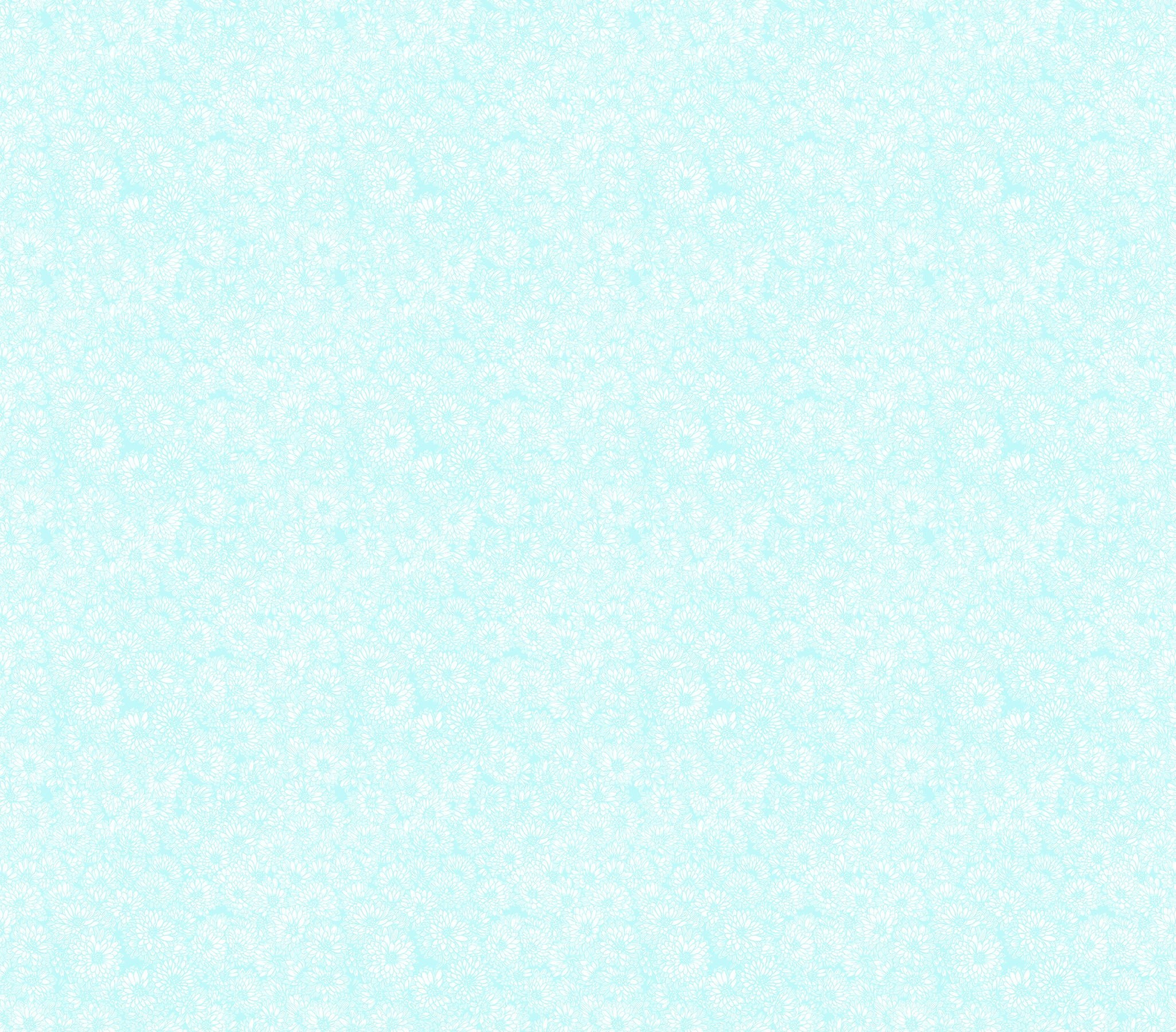 Carmon's Quilt Shop light blue cotton fabric with delicate white floral print from the Light As Air collection