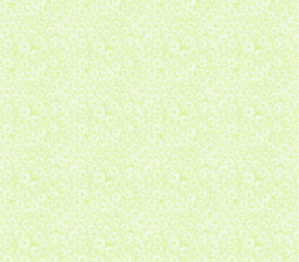 Carmon's Quilt Shop light green cotton fabric with a delicate white floral print for the Main Street quilt kit