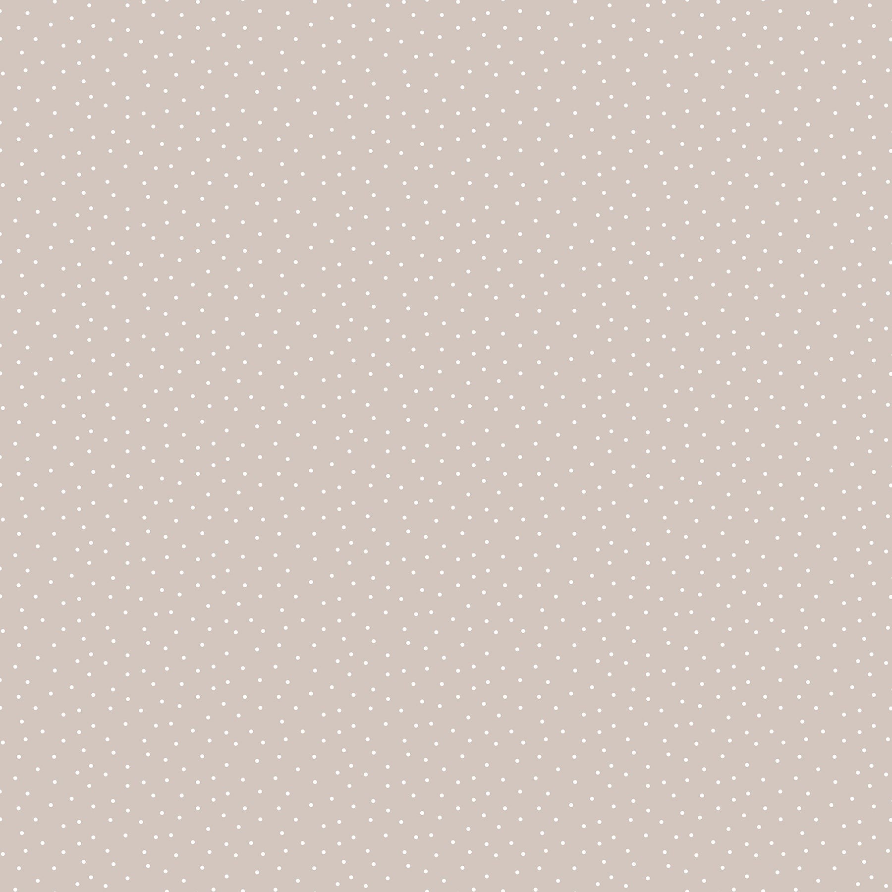 Carmon's Quilt Shop Figo Nest quilting cotton fabric featuring a soft beige background with tiny white polka dots.