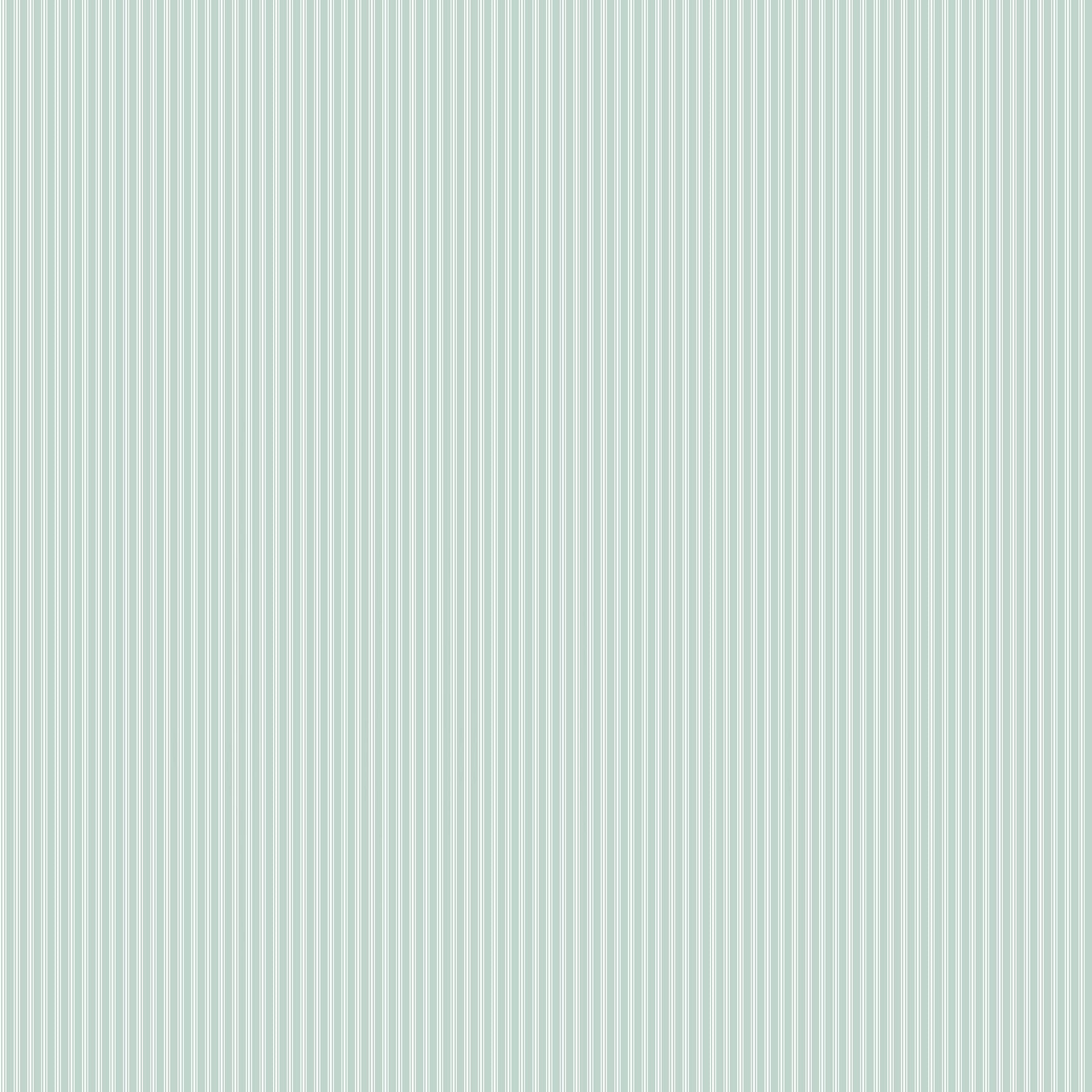 Carmon's Quilt Shop Figo Nest collection light green cotton fabric with fine vertical white pinstripes.