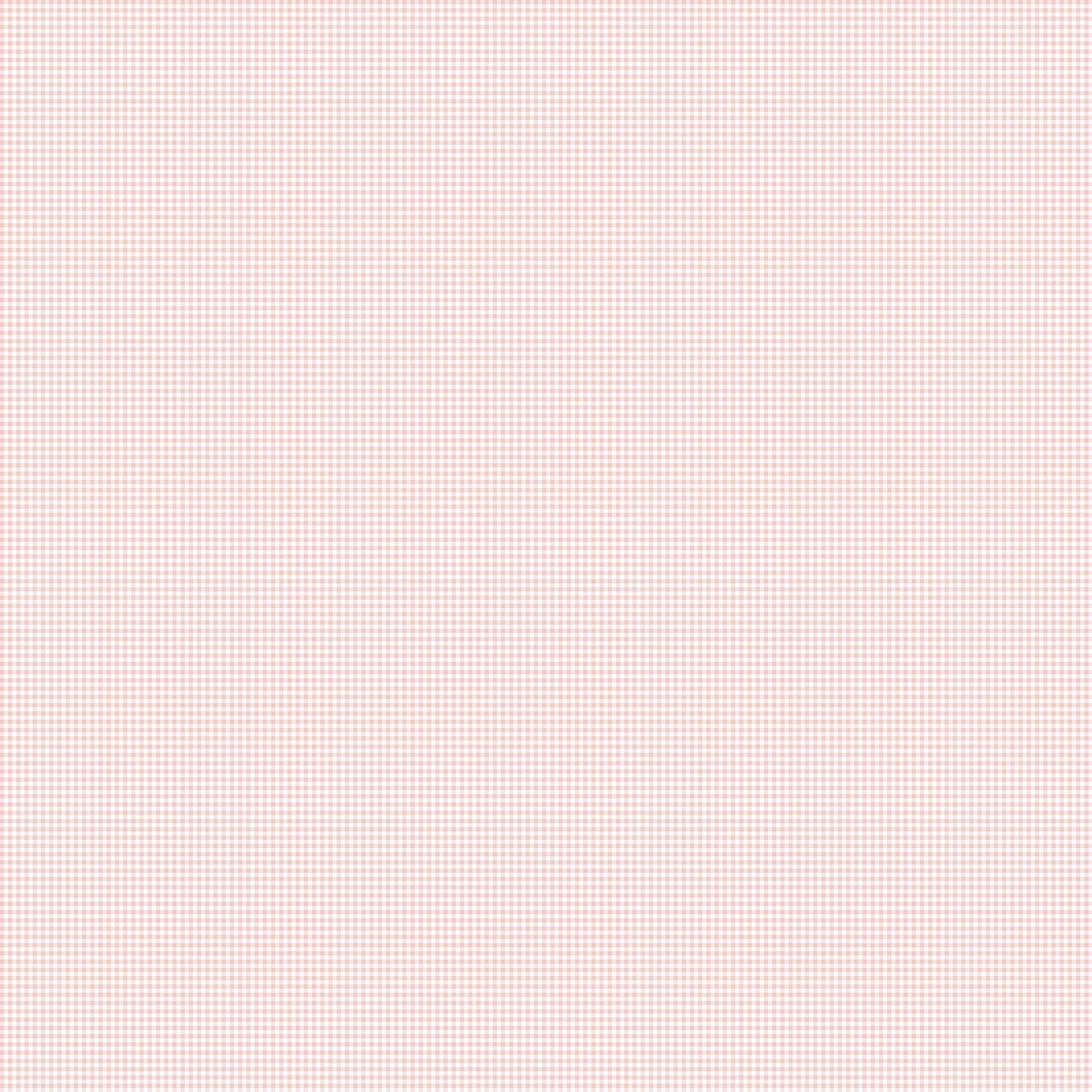 Carmon's Quilt Shop Figo Nest charm pack featuring 42 pre-cut 5-inch squares of premium pink gingham quilting cotton.
