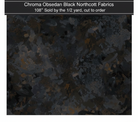Carmon's Quilt Shop Chroma Obsidian Black 108 inch wide cotton blender fabric with a textured abstract design