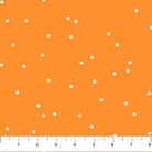 Carmon's Quilt Shop FIGO Fabrics Sweet Treat orange quilting cotton with small white star print