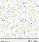 Carmon's Quilt Shop 108 inch wide cotton backing fabric featuring a colorful watercolor paint splatter pattern