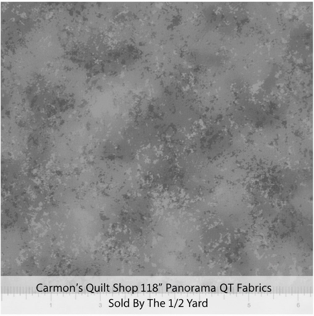Carmon's Quilt Shop QT Fabrics Panorama Rapture blender cotton fabric in cement grey with a mottled texture.