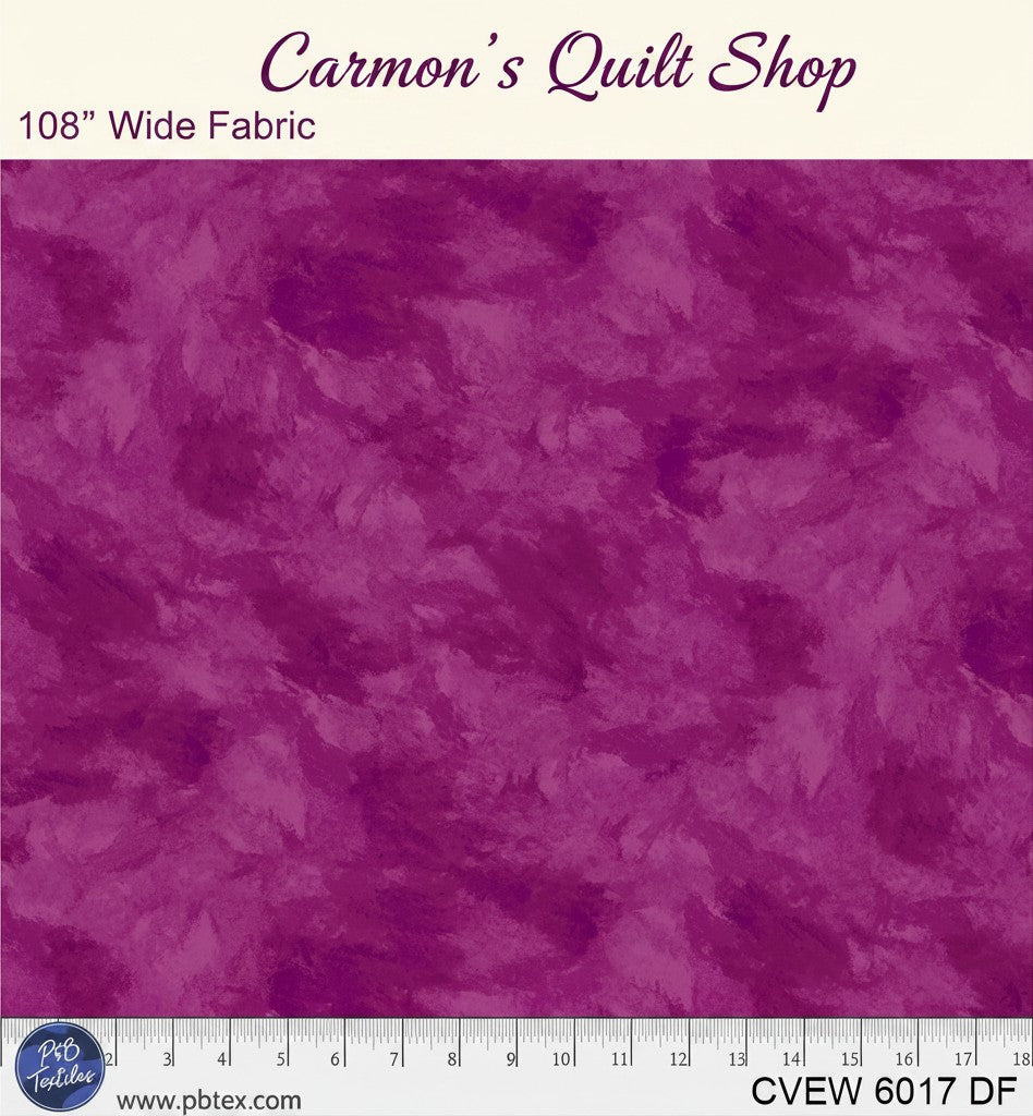 Carmon's Quilt Shop pink crushed velvet texture 108 inch wide cotton backing fabric for quilting