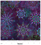 Carmon's Quilt Shop Benartex Dragonfly Wonder cotton fabric featuring plum purple beaded medallion patterns