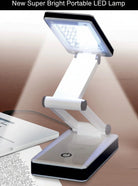 Carmon's Quilt Shop Frank A. Edmunds portable white and black LED lamp with adjustable brightness for crafting