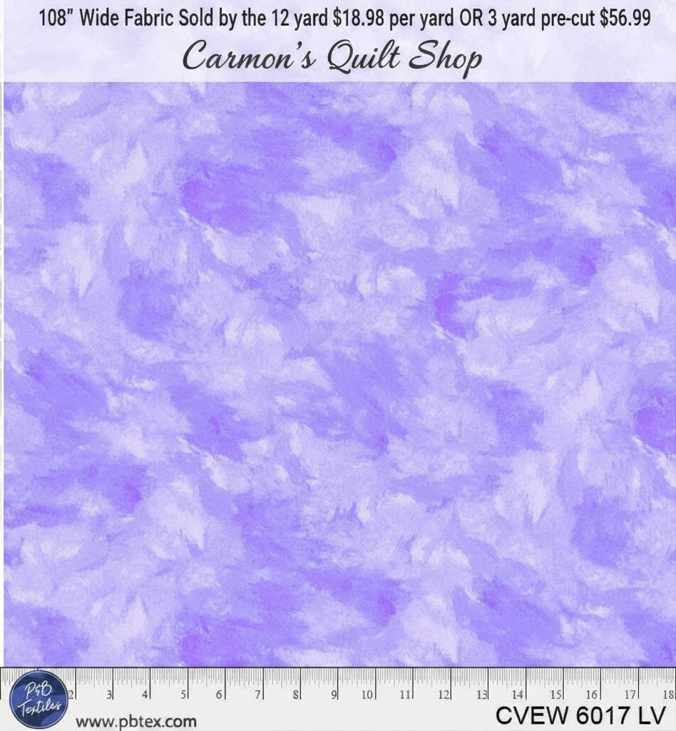Carmon's Quilt Shop purple crushed velvet texture 108 inch wide cotton backing fabric for quilting