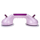 Carmon's Quilt Shop purple plastic Gypsy Gripper ruler handle with dual suction cups for safe quilting