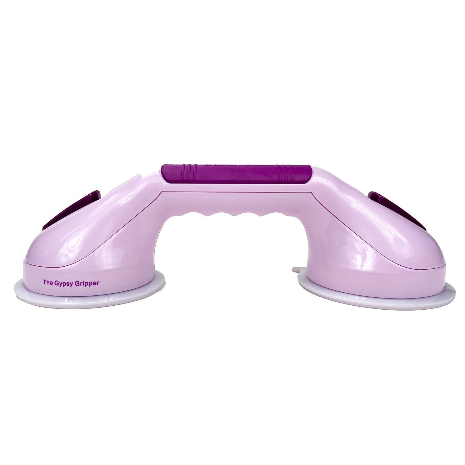Carmon's Quilt Shop purple plastic Gypsy Gripper ruler handle with dual suction cups for safe quilting