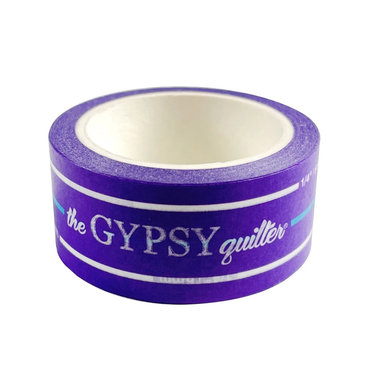 Carmon's Quilt Shop The Gypsy Quilter purple washi tape for precise 1/4 inch sewing and quilting seam allowances