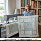Carmon's Quilt Shop QT Fabrics Panorama light aqua mottled texture 118 inch wide cotton quilting fabric