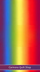 Carmon's Quilt Shop multi-colored digital rainbow ombre 108-inch wide quilt backing fabric for large quilts.