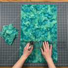 Carmon's Quilt Shop Raven's Call dark teal abstract swirls 100% cotton quilt fabric DP28953-68