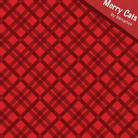 Carmon's Quilt Shop Tartan Season red plaid quilting cotton fabric from the Merry Cats collection by Benartex