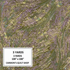 Carmon's Quilt Shop Meadow Breeze sage green floral 100% cotton 108-inch wide quilt backing fabric