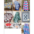 Carmon's Quilt Shop Mix & Match Quilt Sampler Settings book featuring 12 block designs in various colorful patterns.