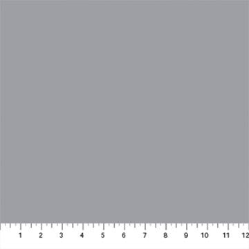 Carmon's Quilt Shop Northcott Colorworks Smoke gray solid 100% cotton quilting fabric with a ruler scale