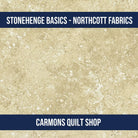 Carmon's Quilt Shop Stonehenge Basics premium cotton fabric in a textured beige stone pattern by Northcott Fabrics