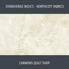 Carmon's Quilt Shop Stonehenge Basics premium cotton fabric with a textured beige stone-like pattern