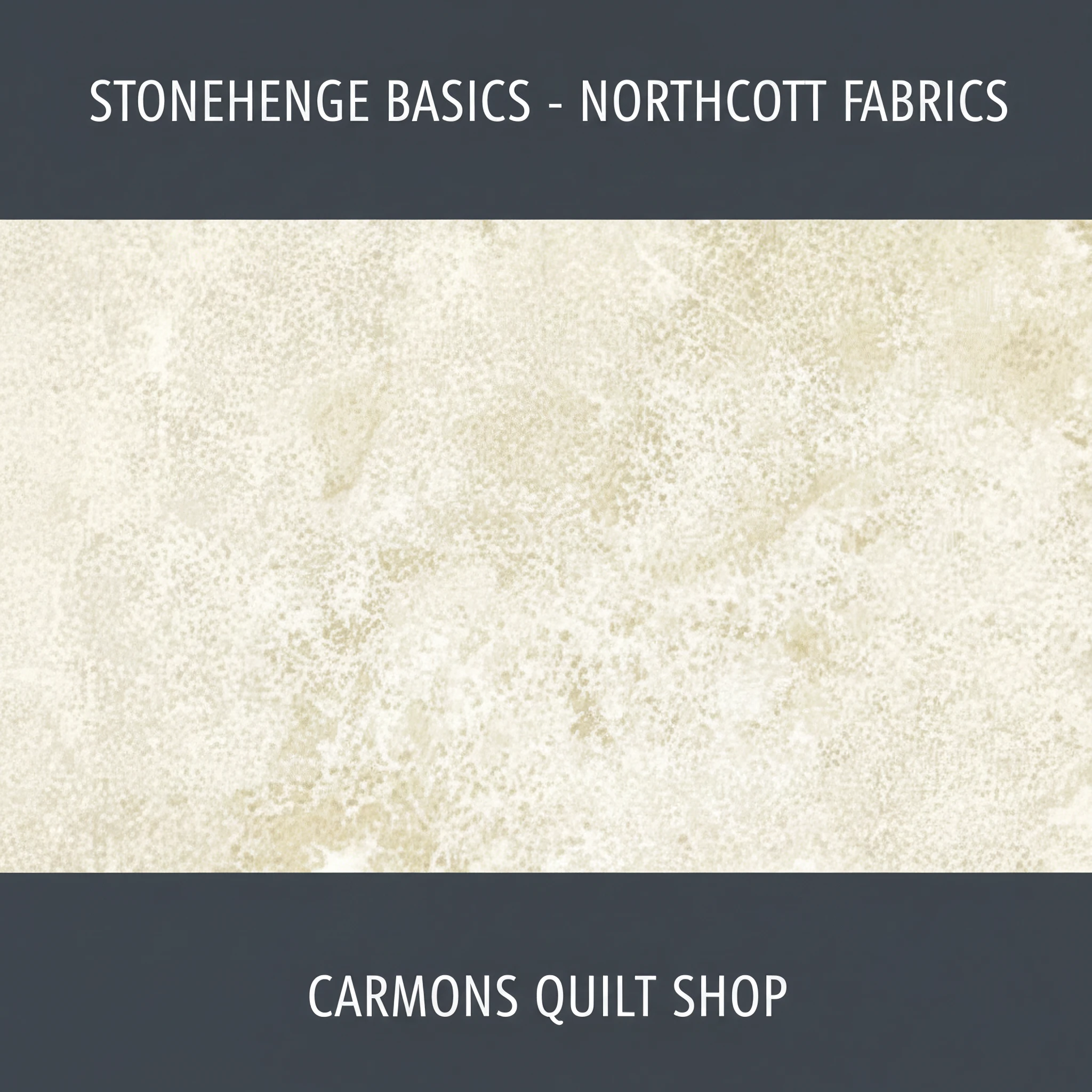 Carmon's Quilt Shop Stonehenge Basics premium cotton fabric with a textured beige stone-like pattern