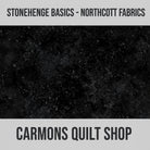 Carmon's Quilt Shop Stonehenge Basics black textured cotton fabric by Northcott