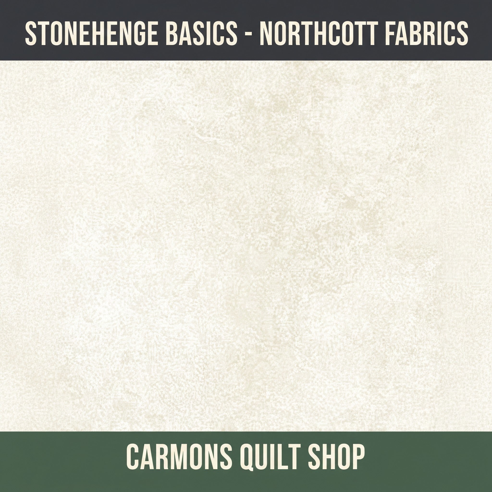 Carmon's Quilt Shop Stonehenge Basics premium cotton fabric in a textured cream shade by Northcott Fabrics