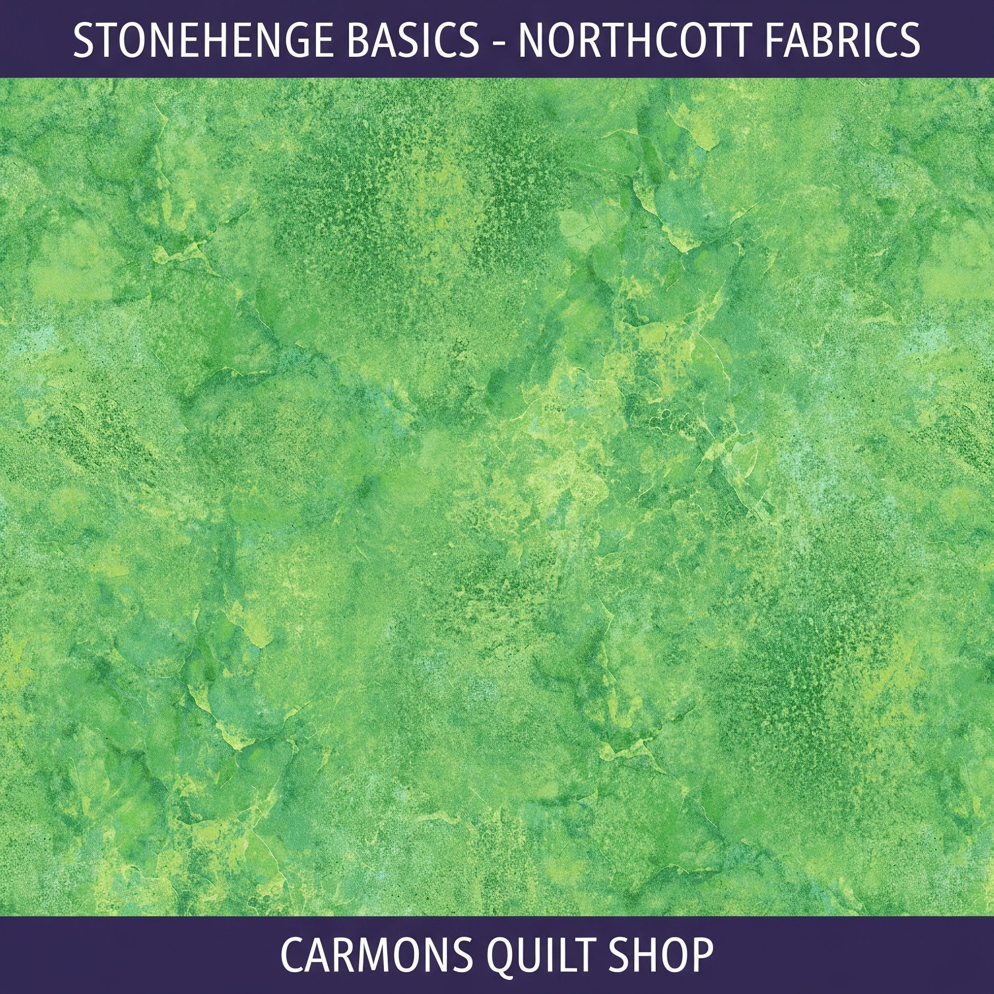 Carmon's Quilt Shop Stonehenge Basics green textured cotton fabric by Linda Ludovico for Northcott Fabrics