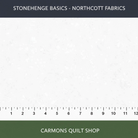 Carmon's Quilt Shop Stonehenge Basics Super White 100% cotton quilting fabric with a subtle textured finish