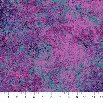 Carmon's Quilt Shop Stonehenge Gradations Ombre Night Shade 108 inch wide cotton quilt backing fabric in purple tones