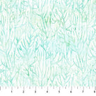 Carmon's Quilt Shop Northcott Coral Reef fabric featuring a white and turquoise tonal coral branch pattern