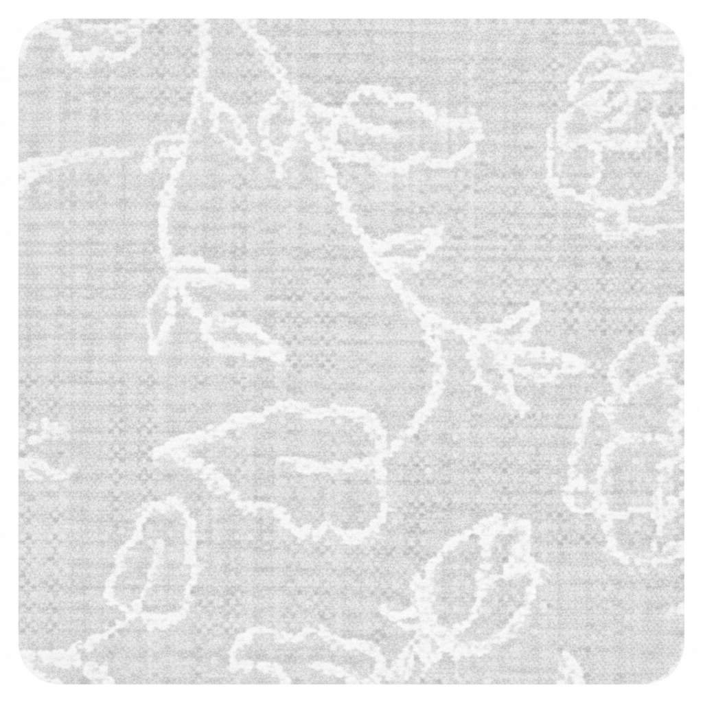 Carmon's Quilt Shop Light As Air white 100% cotton quilting fabric with a subtle airy floral pattern.