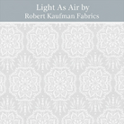 Carmon's Quilt Shop Light As Air white 100% cotton quilting fabric with an elegant airy floral pattern