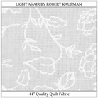 Carmon's Quilt Shop Light As Air white 100% cotton quilting fabric with elegant airy floral line art pattern