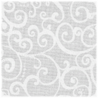 Carmon's Quilt Shop white 100% cotton quilting fabric with an elegant airy swirl pattern from the Light As Air collection