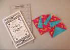 Carmon's Quilt Shop Studio 180 Design Wing Clipper acrylic quilting ruler with instruction booklet and fabric units