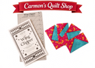 Carmon's Quilt Shop Studio 180 Design Wing Clipper acrylic quilting ruler with instructions and Flying Geese units