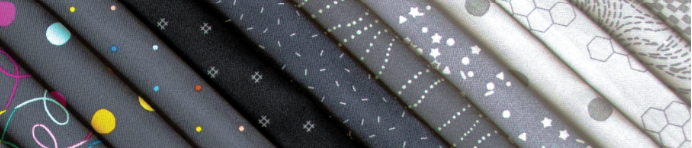 Collection of fabric swatches with various patterns