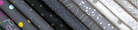 Collection of fabric swatches with various patterns